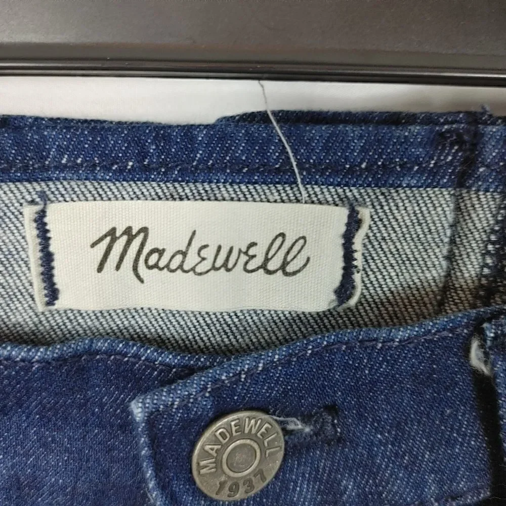 Madewell womens Wide-Leg Crop Jeans: Lace-Up Edition $148 F3533 W26.Waist 13.5" - Picture 5 of 8